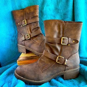 NWOT TORRID MOTO style brown mid calf boot size 11